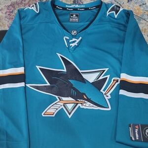 San Jose Sharks Fanatics Home Breakaway Jersey - Teal